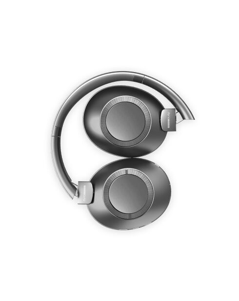 Grijze Bluetooth-hoofdtelefoon met ruisonderdrukking