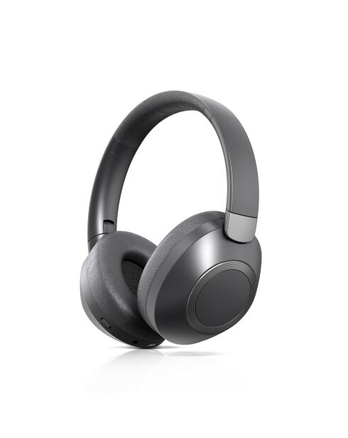 Grijze Bluetooth-hoofdtelefoon met ruisonderdrukking