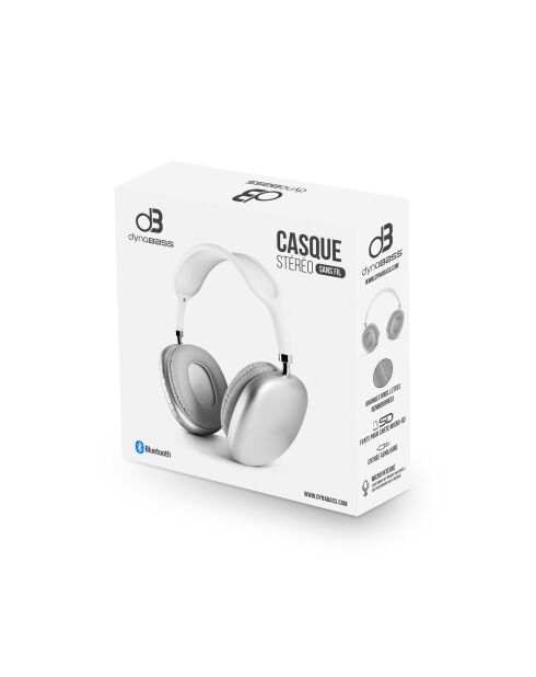 Witte Bluetooth-stereoheadset
