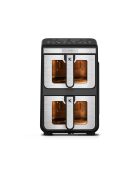 Friggitrice ad aria doppia verticale 7 programmi nera - 11L