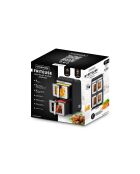 Friggitrice ad aria doppia verticale 7 programmi nera - 11L