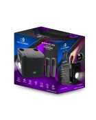 Enceinte Karaoké Portable Sans Fil avec 2 Micros noire