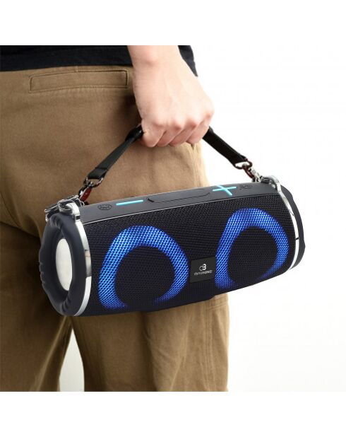 Enceinte Bluetooth LED Sans Fil noire
