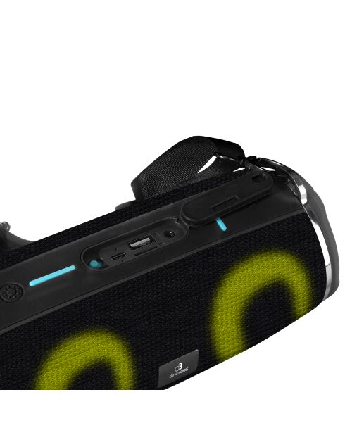 Enceinte Bluetooth LED Sans Fil noire