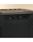 Enceinte Karaoké Portable Sans Fil avec 2 Micros vert militaire