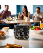 Enceinte Karaoké Portable Sans Fil avec 2 Micros vert militaire