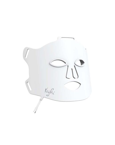 Wit gezichtsmasker met LED-lichttherapie