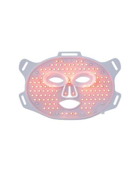 Wit gezichtsmasker met LED-lichttherapie