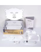 Wit gezichtsmasker met LED-lichttherapie