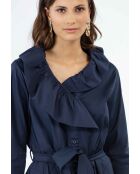 Marineblaues Baumwollkleid Abby