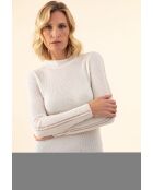 Koss ecrufarbener Pullover aus Wollmischung