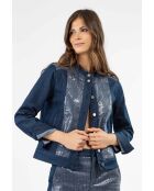 Giacca Alaric jeans in cotone con paillettes