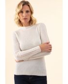 T-shirt Vickie in cotone ecru