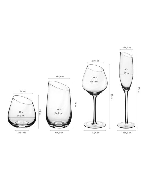 Set completo di bicchieri Sväva - 24 pezzi