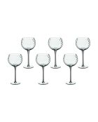 6 verres à pied Sten transparents - 60cl