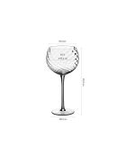 6 verres à pied Sten transparents - 60cl