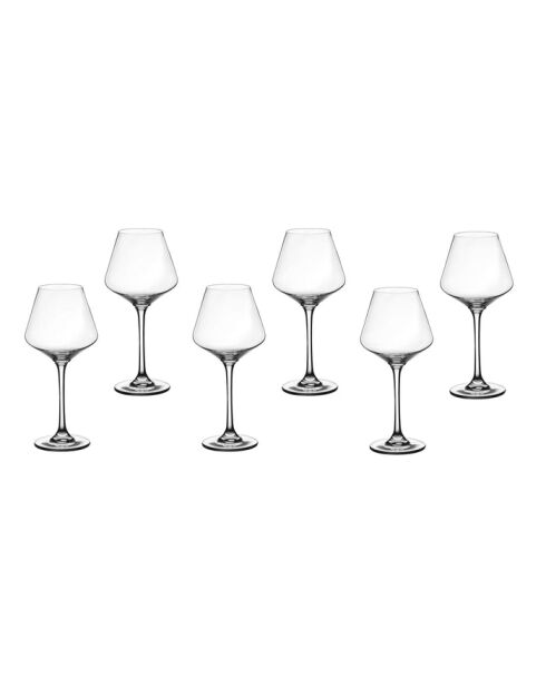 6 transparante Lagom steelglazen - 47cl