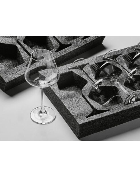 6 transparante Lagom steelglazen - 47cl