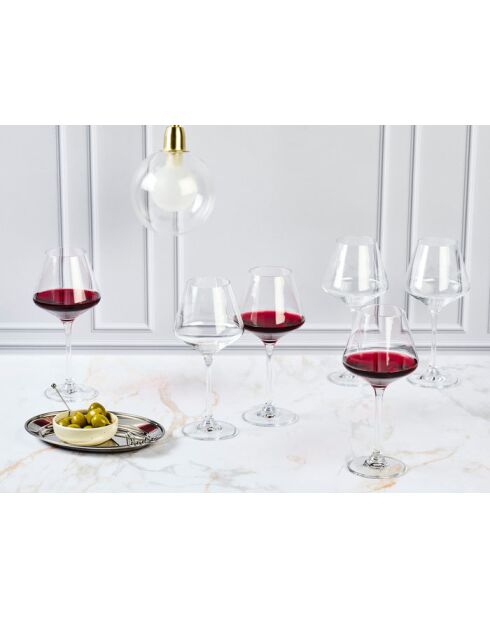 6 transparante Lagom steelglazen - 47cl