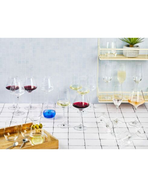 6 transparante Lagom steelglazen - 47cl