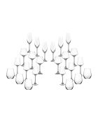 Set completo in vetro trasparente Lagom - 24 pezzi