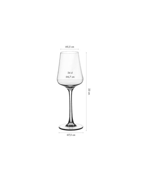 6 calici Lagom trasparenti - 34cl