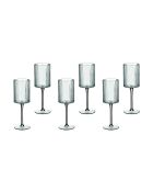 6 transparante Linje steelglazen - 32cl