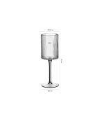 6 transparante Linje steelglazen - 32cl