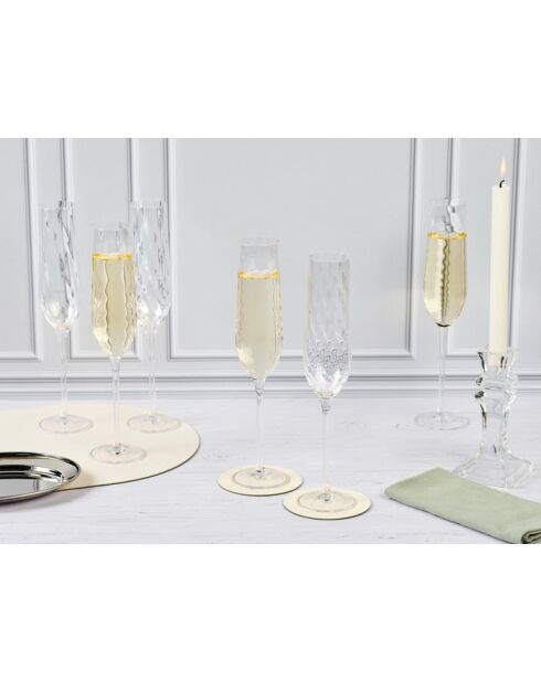 6 durchsichtige Stenflöten - 26cl