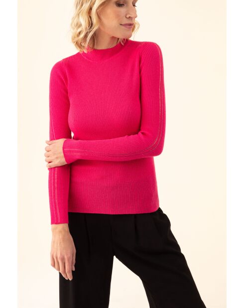 Pull en laine mélangée Koss rose