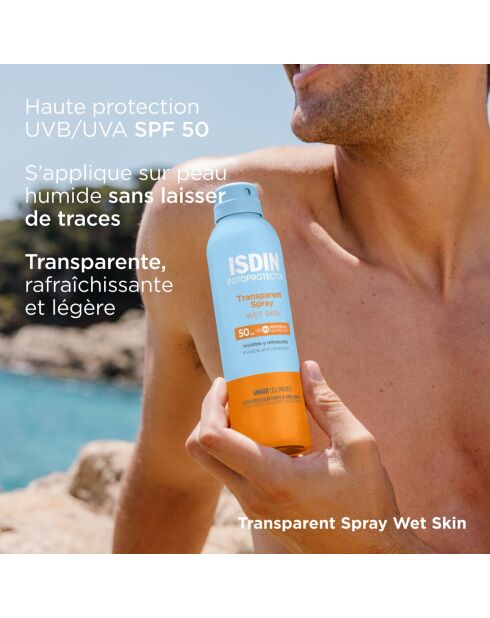 Transparentes Spray für feuchte Haut SPF50 2025 - 100 ml
