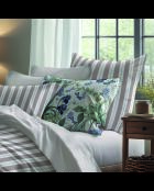 Parure housse de couette + taie(s) carrée(s) satin de coton - Yara Vieux rose