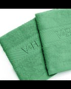 Asciugamano per ospiti in cotone pettinato - Cloud verde bottiglia - 4x (30x30 cm)