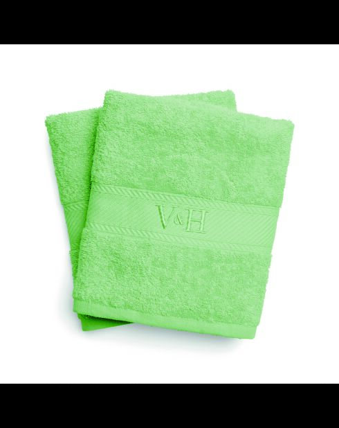 Toalla de baño de algodón peinado - Prairie Green Cloud - 2x (70x140 cm)