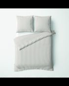 Juego de funda nórdica y funda de almohada cuadrada de percal de algodón - Aix-Marseille Taupe