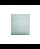 Sábana encimera de satén de algodón Dobby Stripe, blanca 01