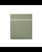 Katoenen satijnen laken - Cannes White/Taupe