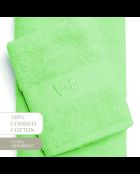 Toalla de algodón peinado y toalla de baño, Prairie Green Cloud, 50 x 100 cm + 70 x 140 cm