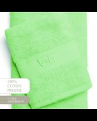 Toalla de algodón peinado y toalla de baño, Prairie Green Cloud, 50 x 100 cm + 70 x 140 cm