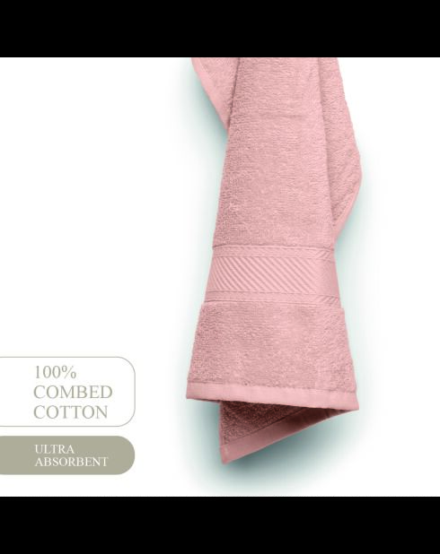 asciugamani in cotone pettinato - Nuvola rosa salmone - 2x (45x45 cm)
