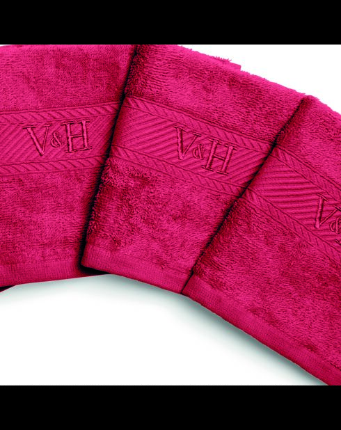 Asciugamano per ospiti in cotone pettinato - Pink blush cloud - 4x (30x30 cm)