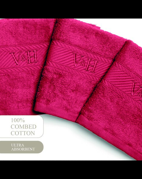 Asciugamano per ospiti in cotone pettinato - Pink blush cloud - 4x (30x30 cm)