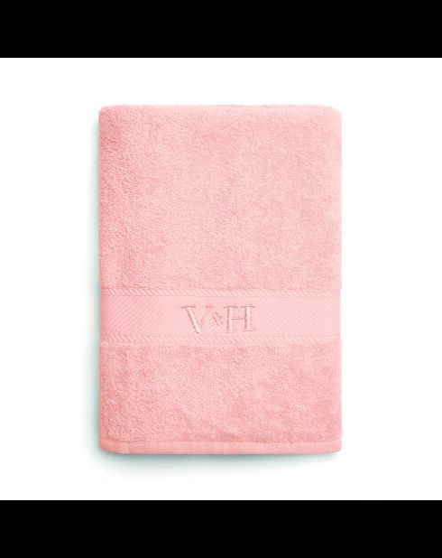 Asciugamano da bagno in cotone pettinato - Nuvola rosa salmone - 100x150 cm