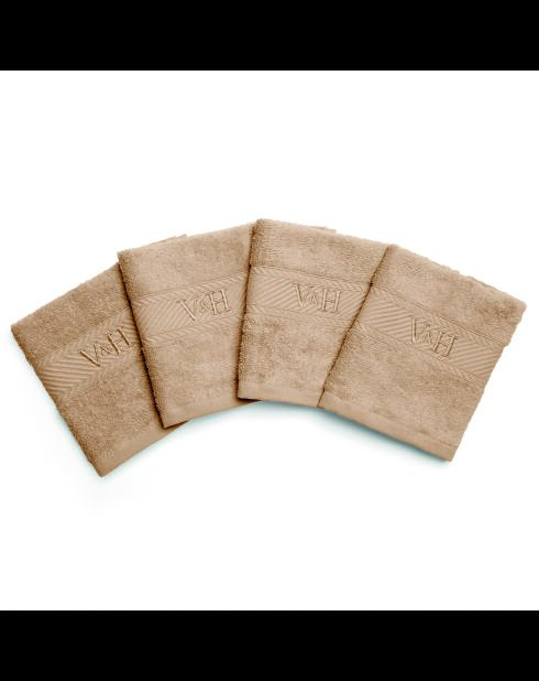 Gästetuch aus gekämmter Baumwolle - Taupe Cloud - 4x (30x30 cm)