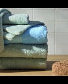Toalla de algodón cepillado+toalla de baño - Mint Cloud - 50x100 cm + 70x140 cm