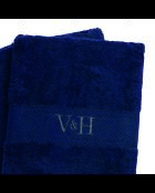 Handtuch aus gekämmter Baumwolle - Dunkelblaue Wolke - 2x (50x100 cm)