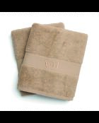 Telo da bagno in cotone pettinato - Taupe Cloud - 2x (70x140 cm)