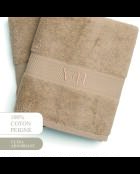 Telo da bagno in cotone pettinato - Taupe Cloud - 2x (70x140 cm)