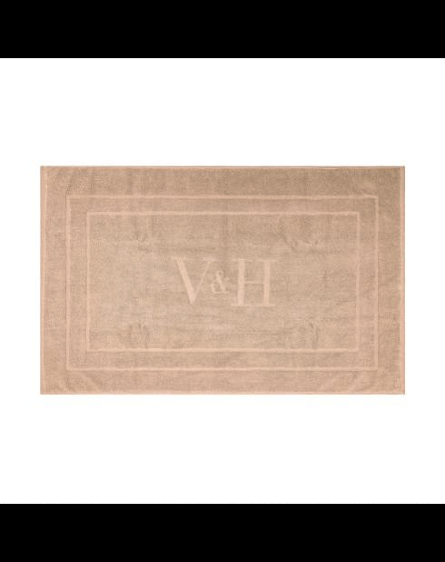 Tapis de bain coton - design 19 Taupe - 60x100 cm