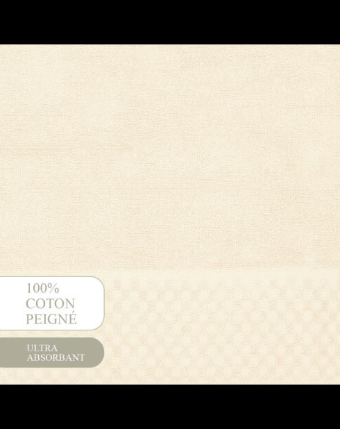 Baumwoll-Badematte - Design 18 Ivory - 50x70 cm